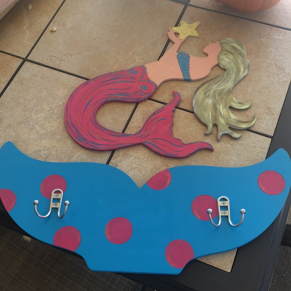 hand painted wood decor